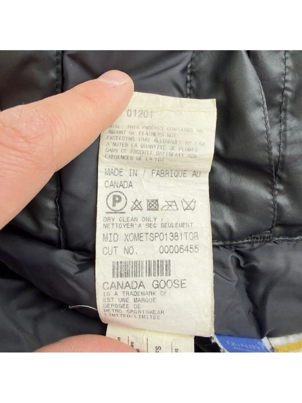 Vintage Canada Goose Women's Sz S Down Black Parka Jacket 3425JL Made In Canada - Picture 6 of 15
